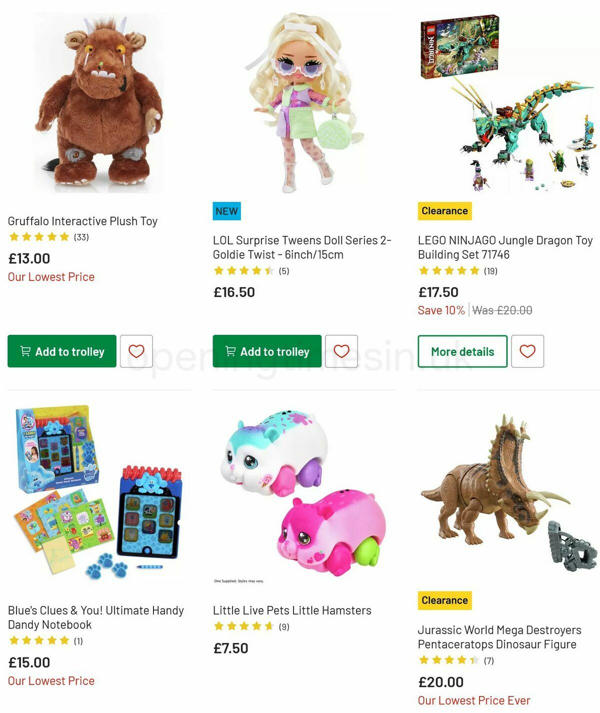 Argos Offers from 11 July