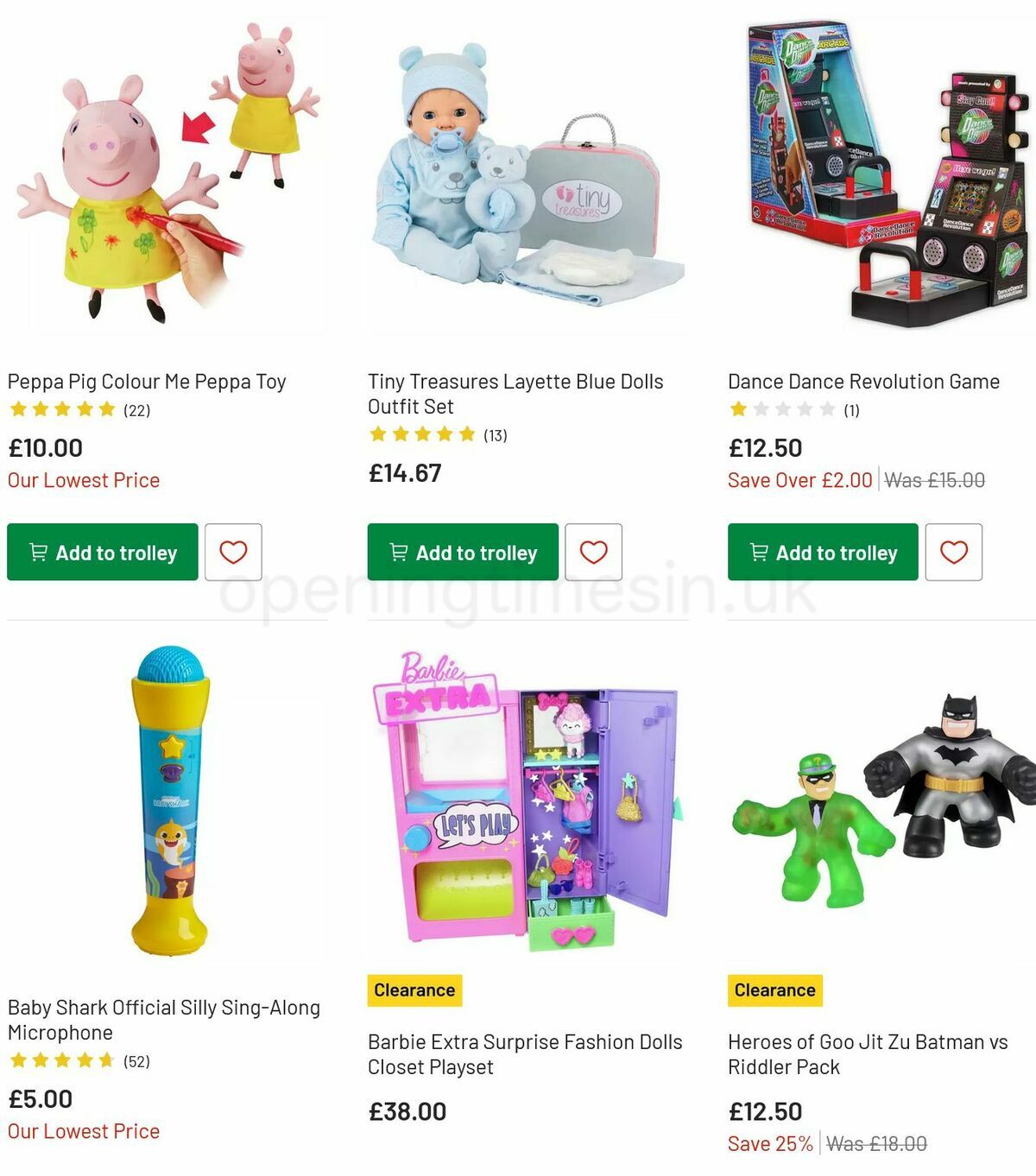 Argos Offers from 11 July