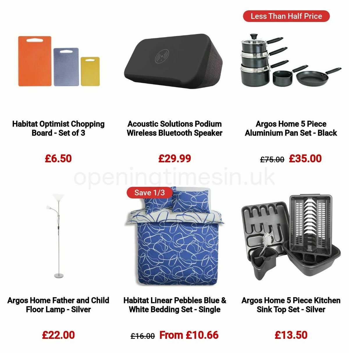 Argos Offers from 22 August