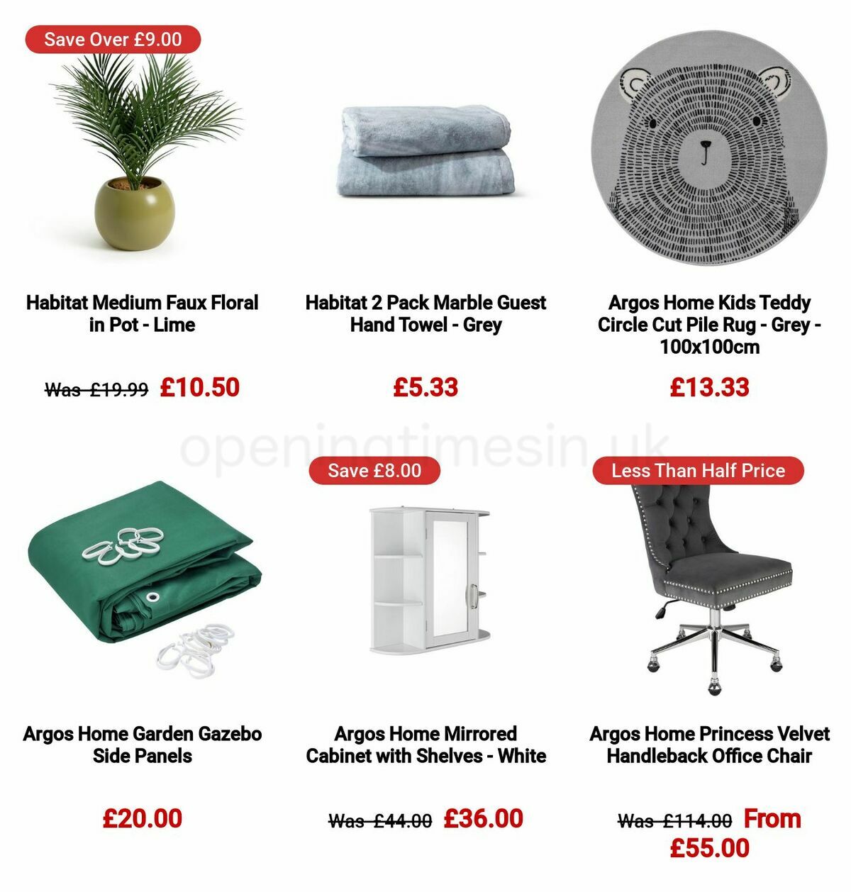 Argos Offers from 22 August