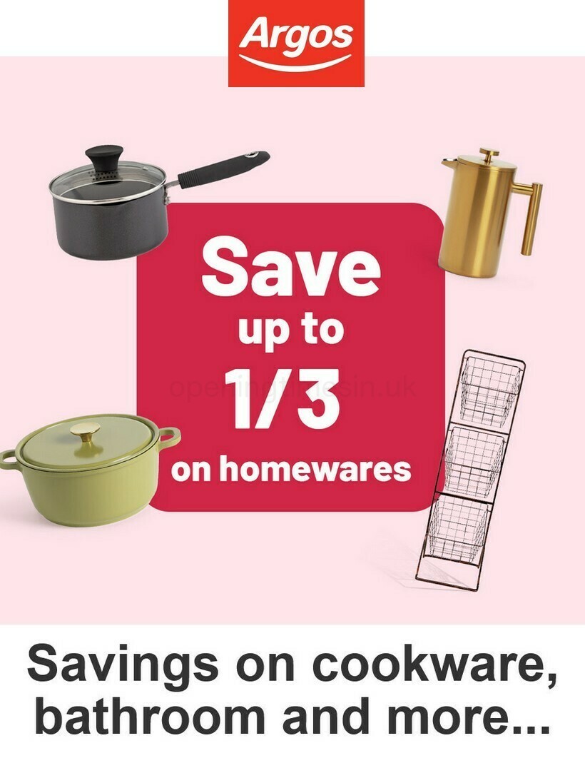 Argos Offers from 10 October