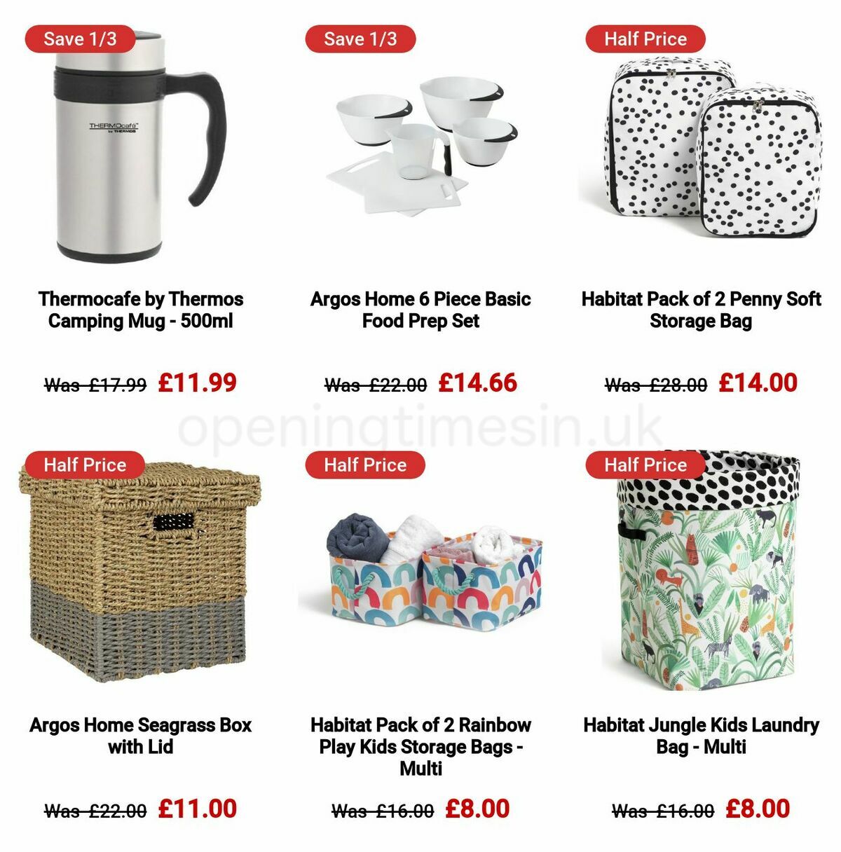 Argos Offers from 10 October