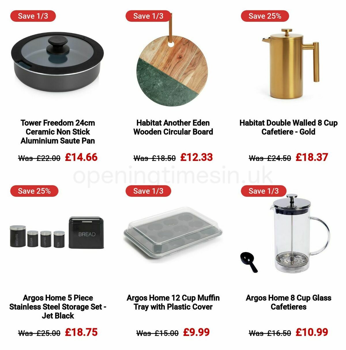 Argos Offers from 10 October
