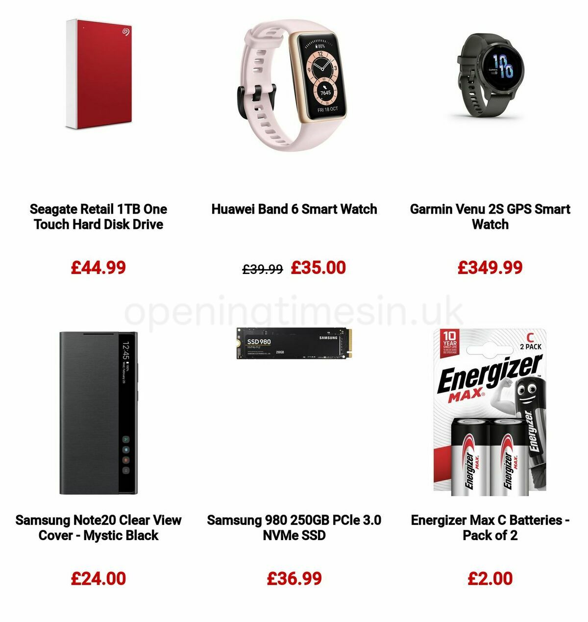 Argos Offers from 9 January