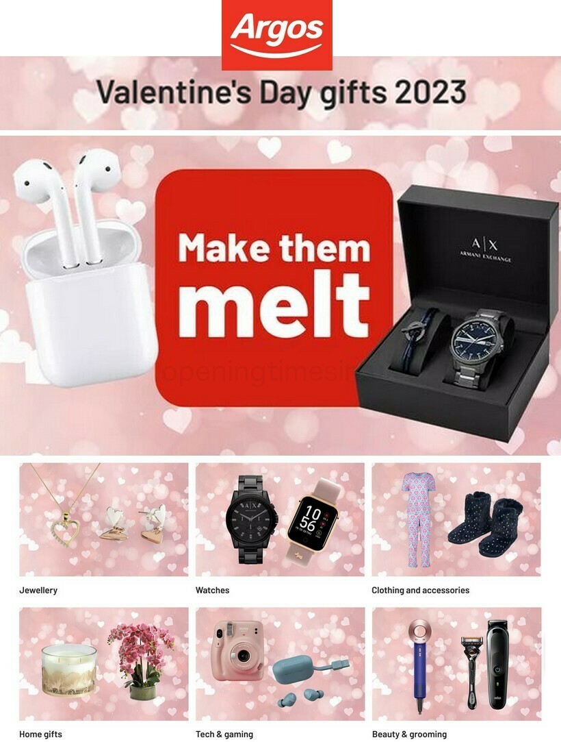 Argos Valentine's Day Offers from 16 January