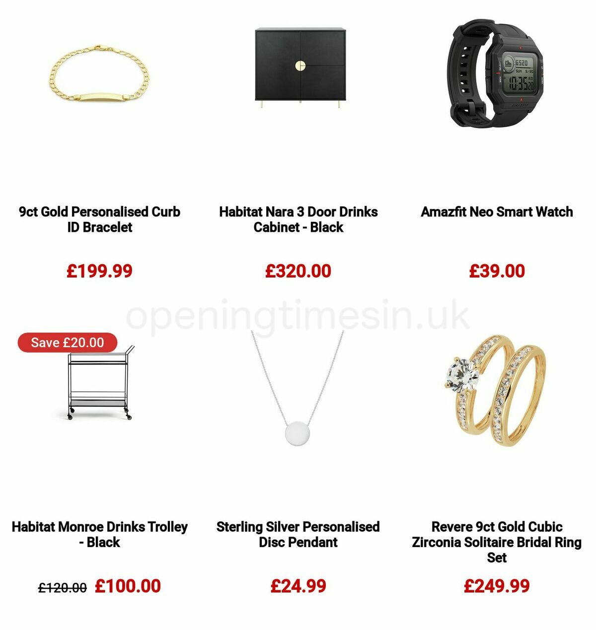 Argos Valentine's Day Offers from 16 January