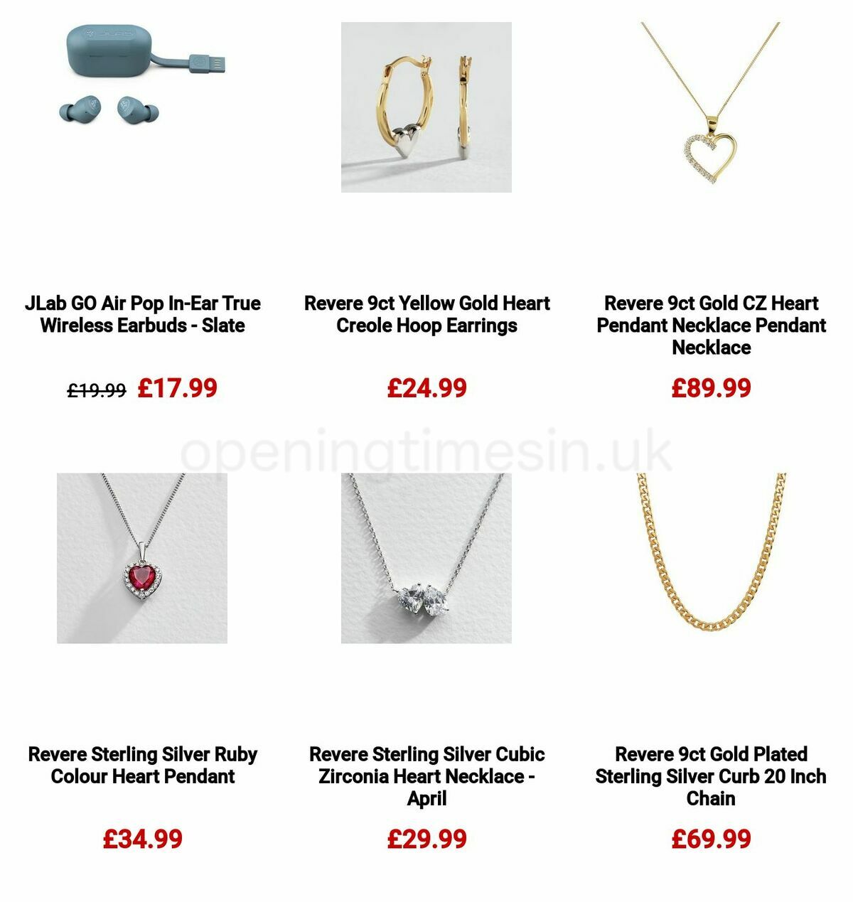 Argos Valentine's Day Offers from 16 January