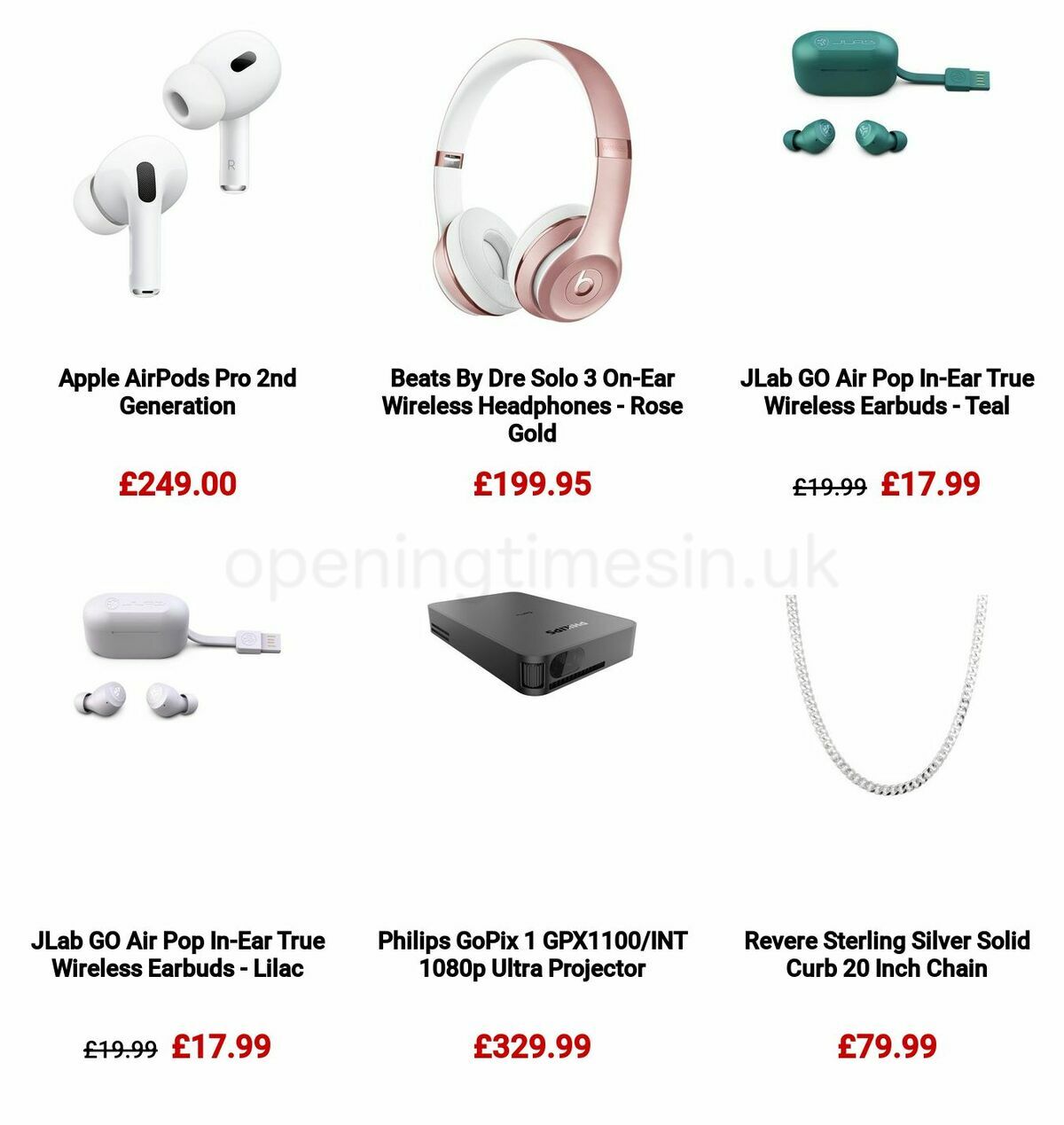 Argos Valentine's Day Offers from 16 January