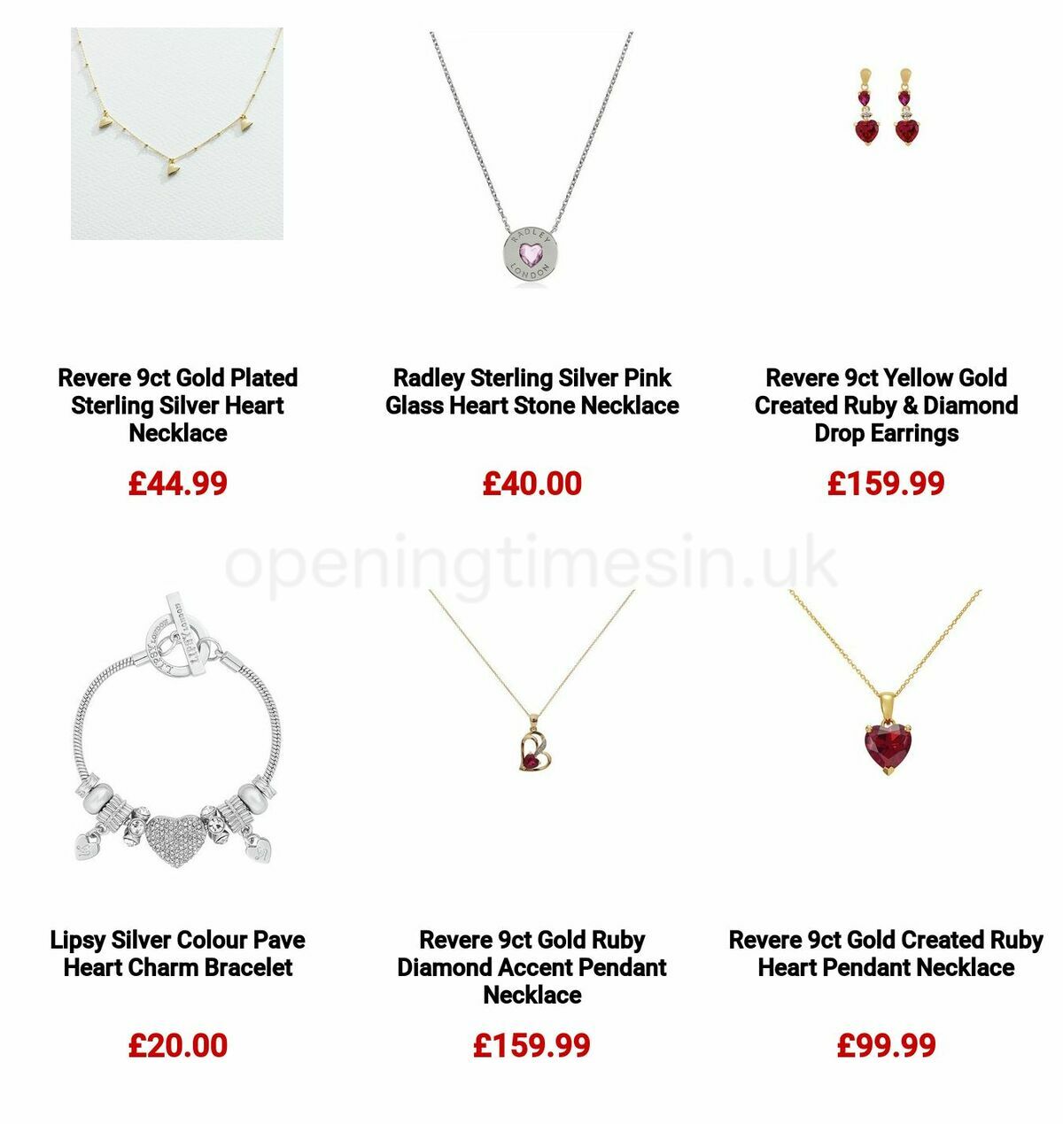 Argos Valentine's Day Offers from 16 January