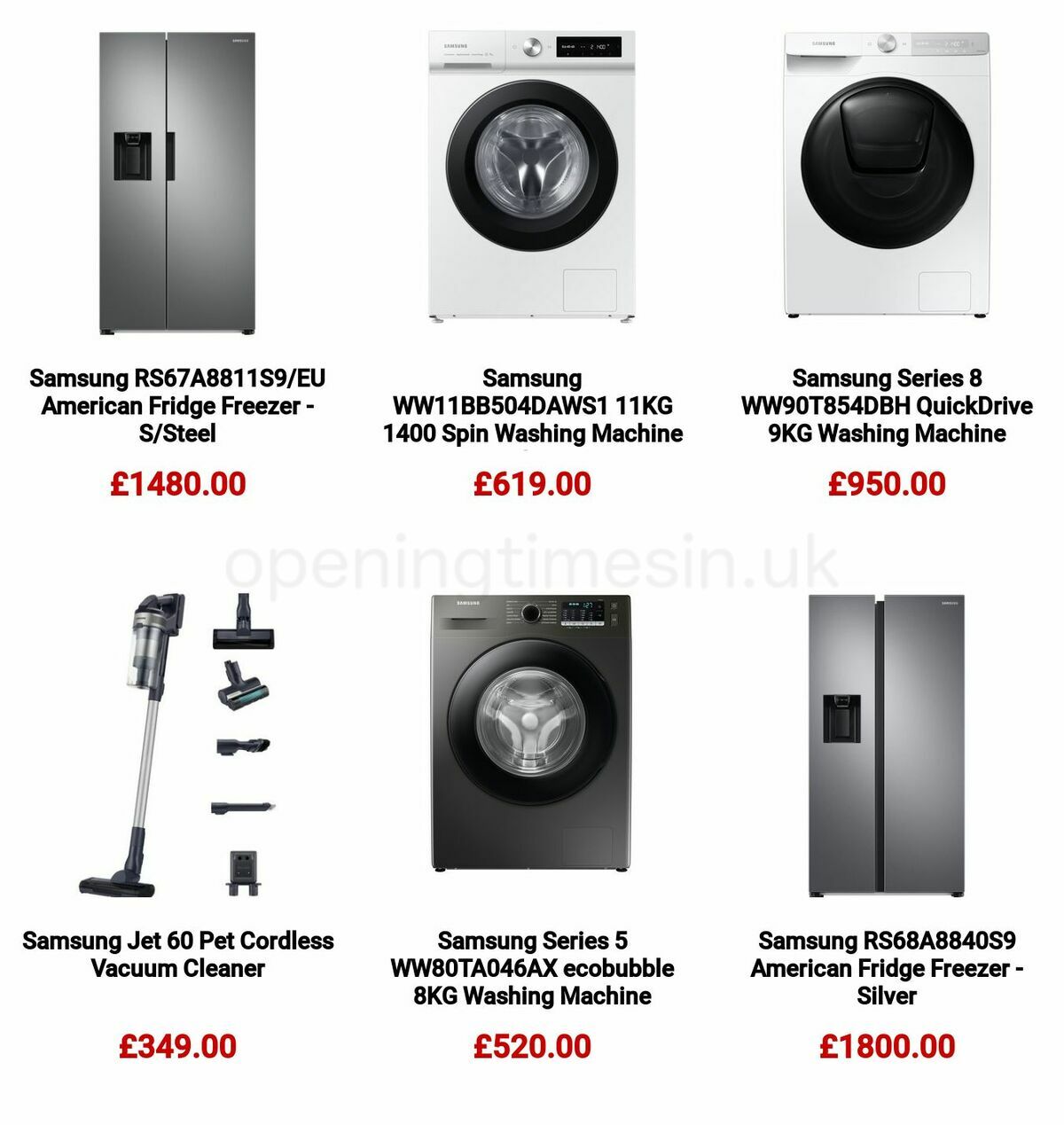 Argos Spruce up your home with Samsung Offers from 16 January