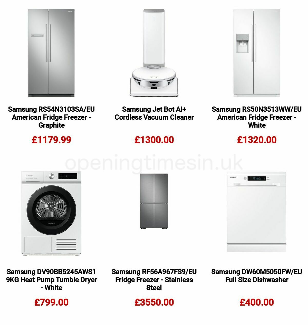 Argos Spruce up your home with Samsung Offers from 16 January