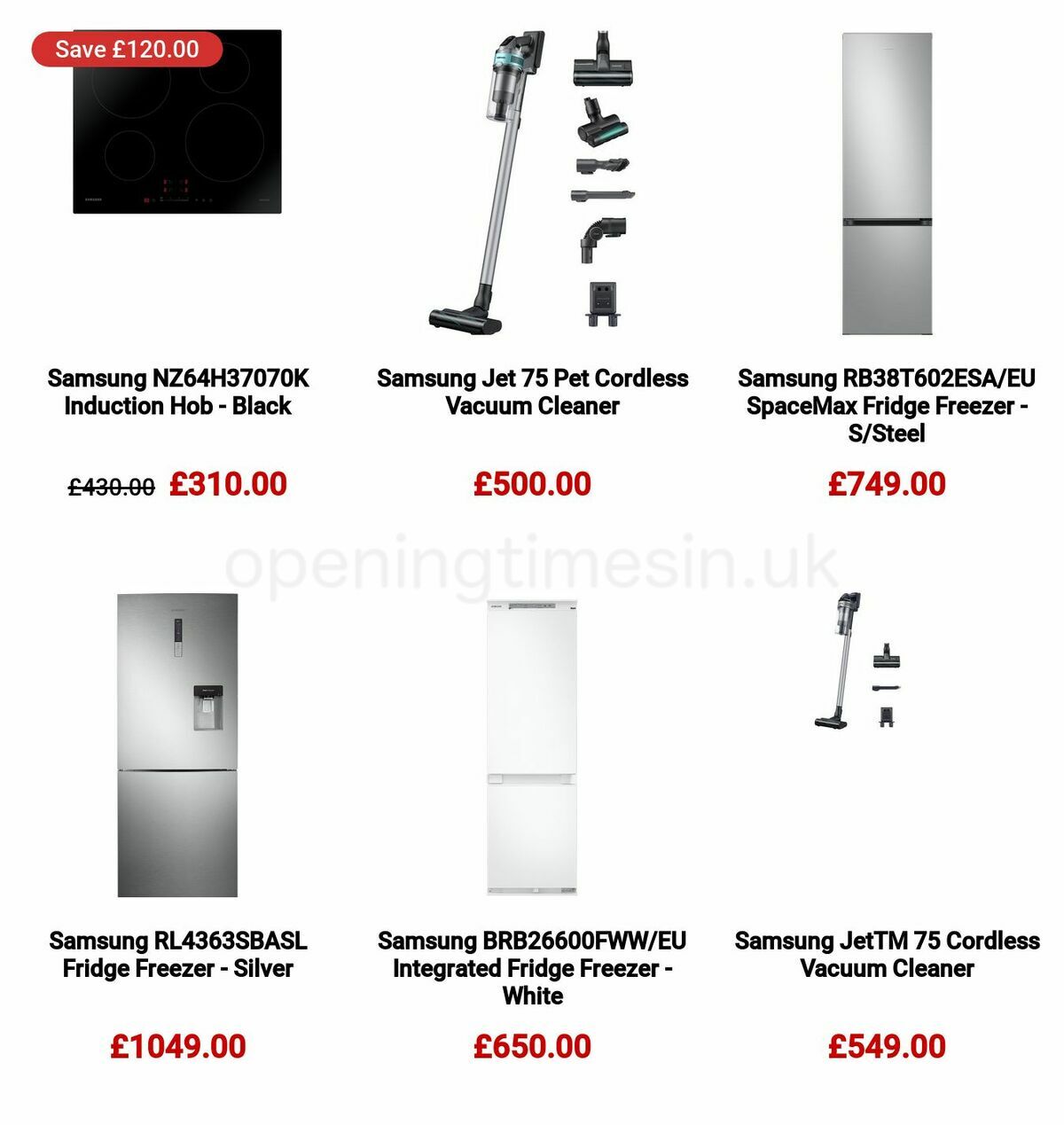 Argos Spruce up your home with Samsung Offers from 16 January