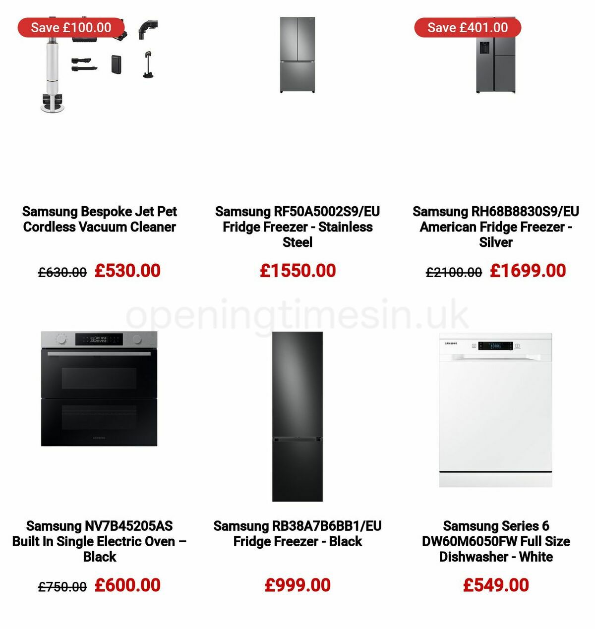 Argos Spruce up your home with Samsung Offers from 16 January