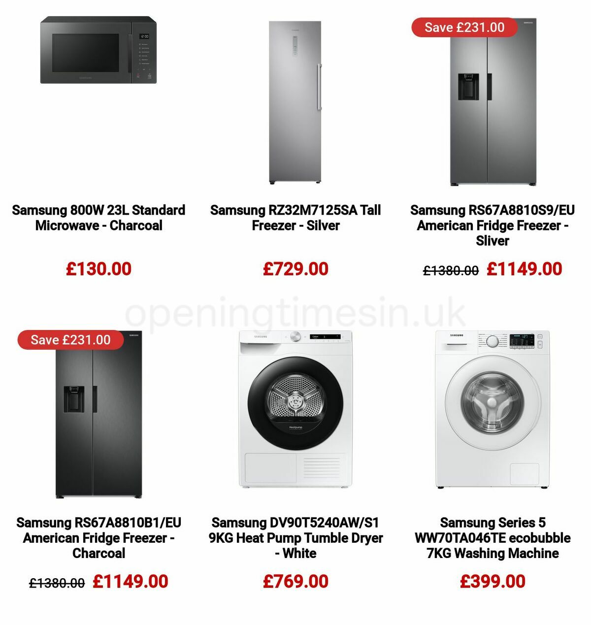 Argos Spruce up your home with Samsung Offers from 16 January