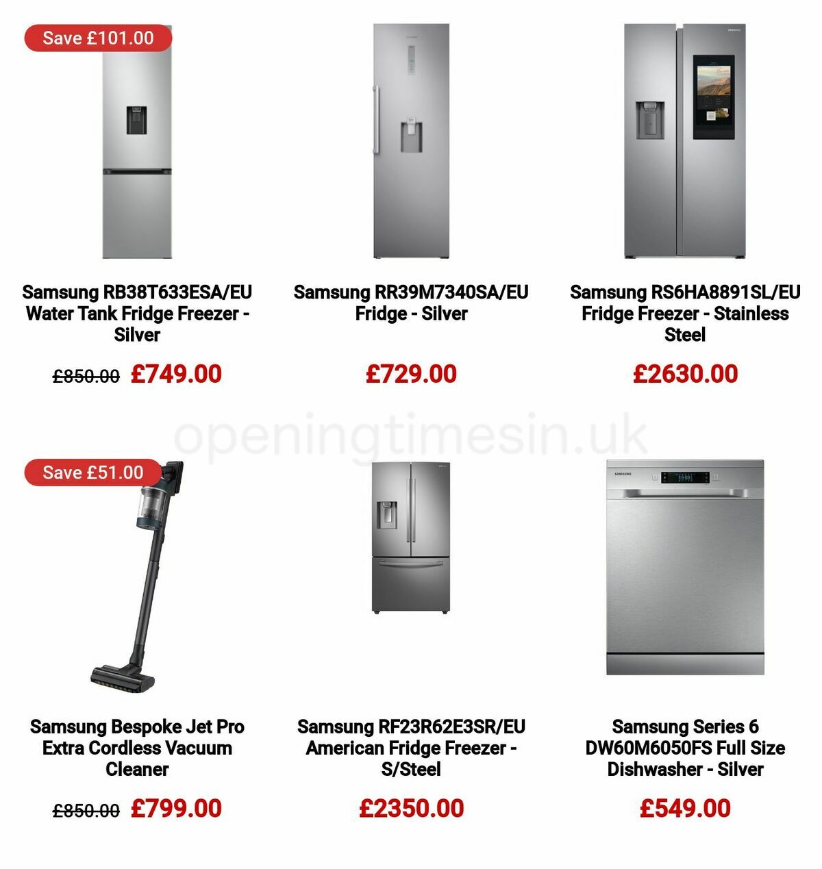 Argos Spruce up your home with Samsung Offers from 16 January