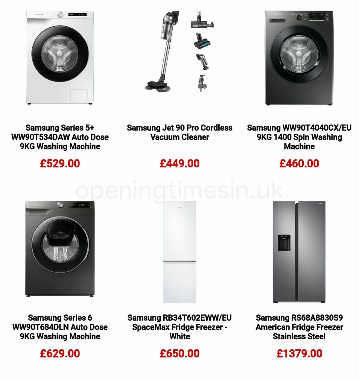 Argos Spruce up your home with Samsung Offers from 16 January