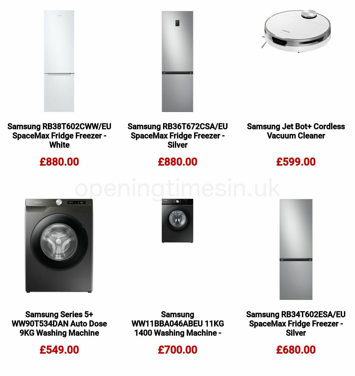 Argos Spruce up your home with Samsung Offers from 16 January