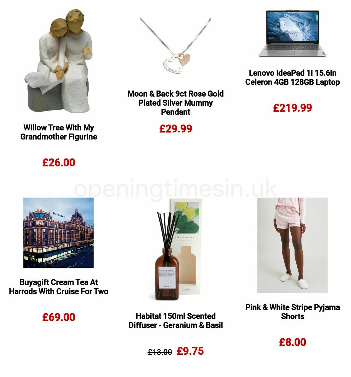 Argos Mother's Day Offers from 24 February