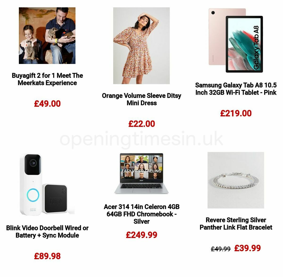 Argos Mother's Day Offers from 24 February
