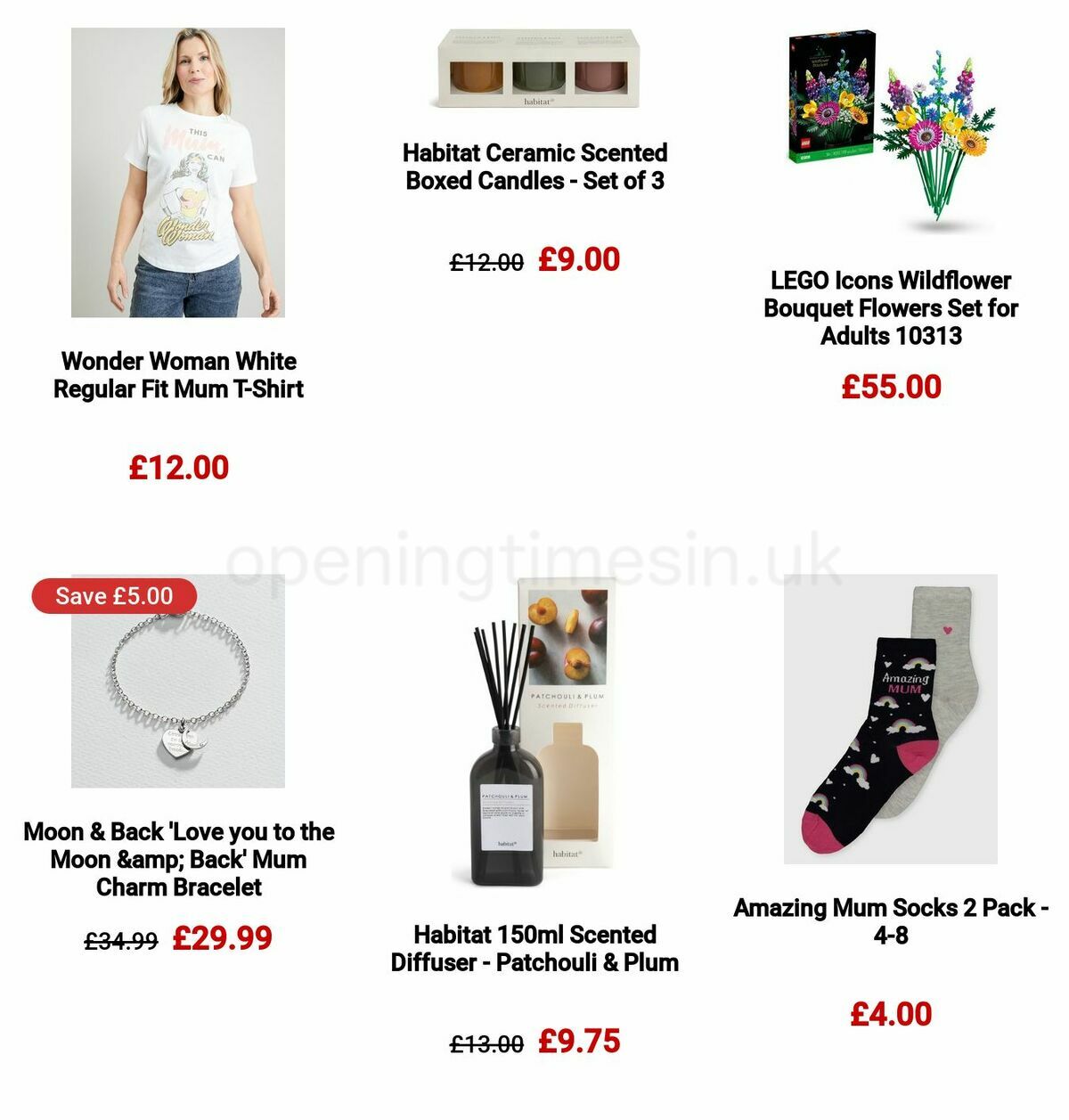 Argos Mother's Day Offers from 24 February