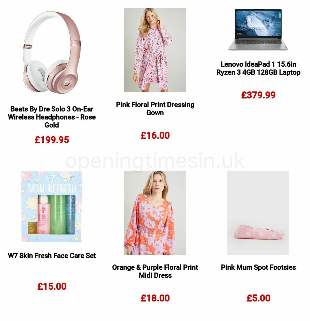 Argos Mother's Day Offers from 24 February
