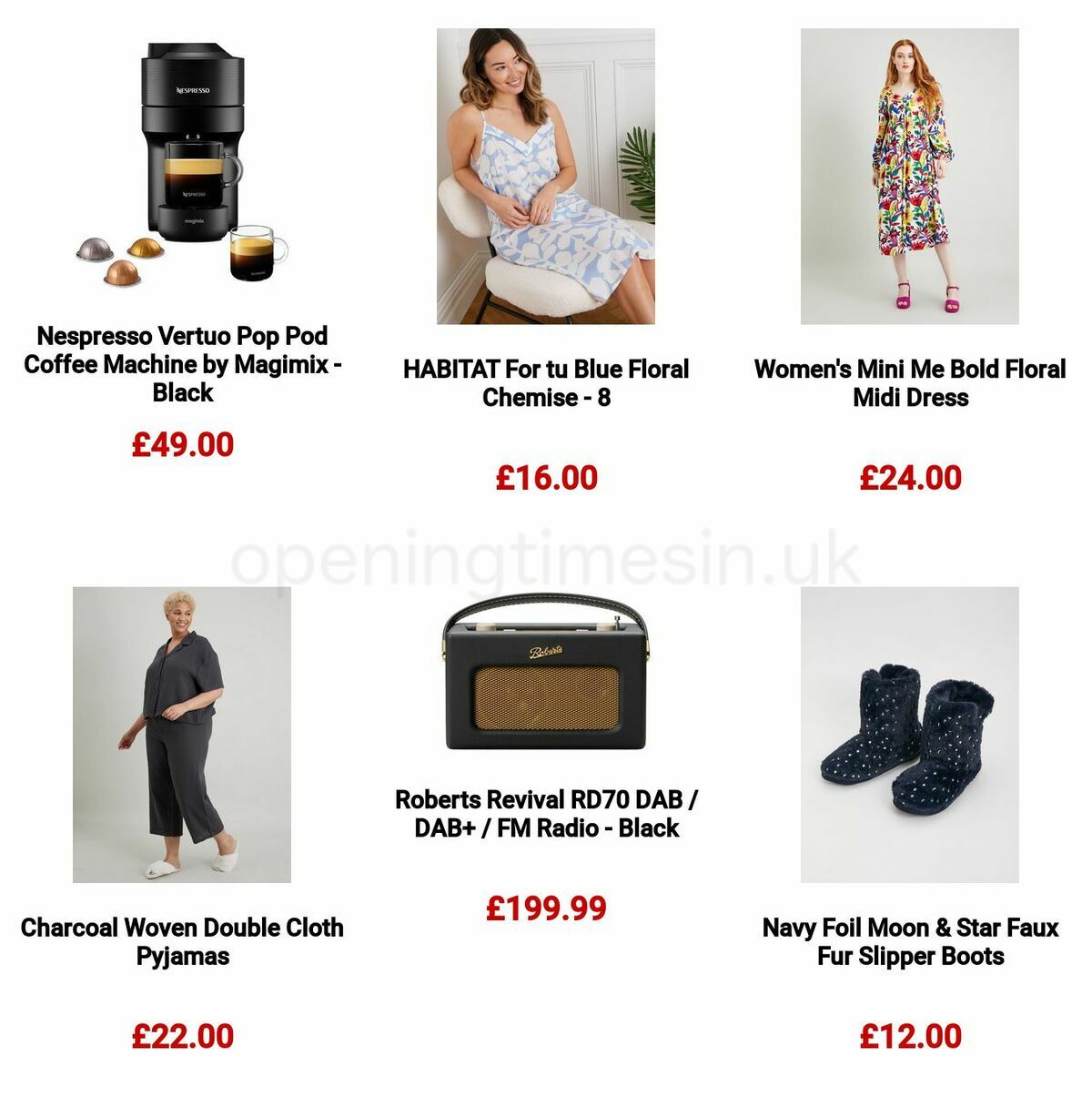 Argos Mother's Day Offers from 24 February