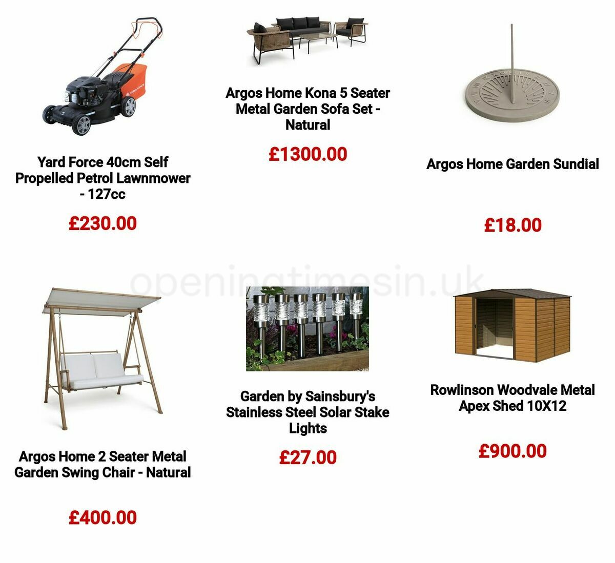 Argos Offers from 6 March