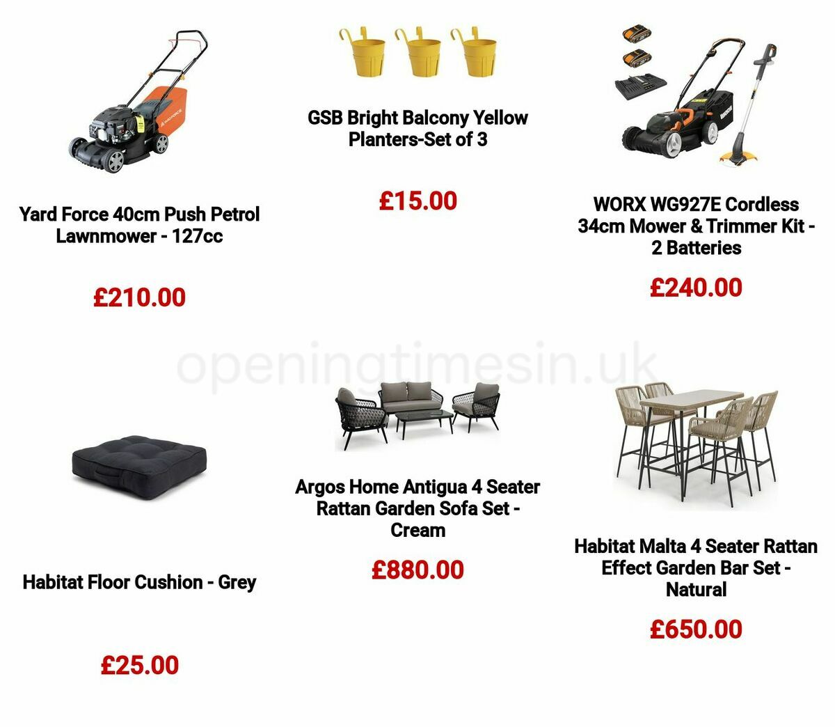 Argos Offers from 6 March