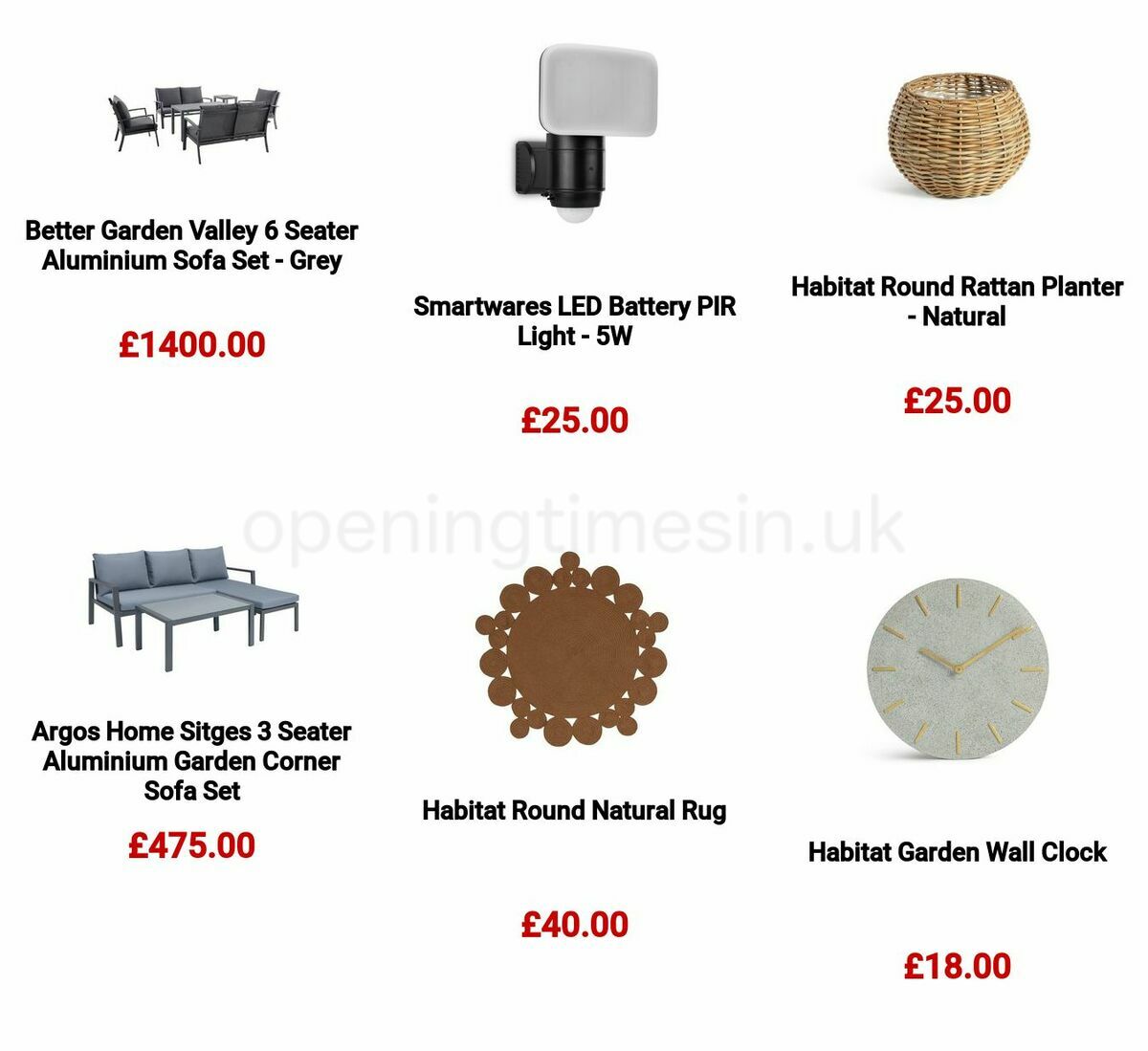 Argos Offers from 6 March