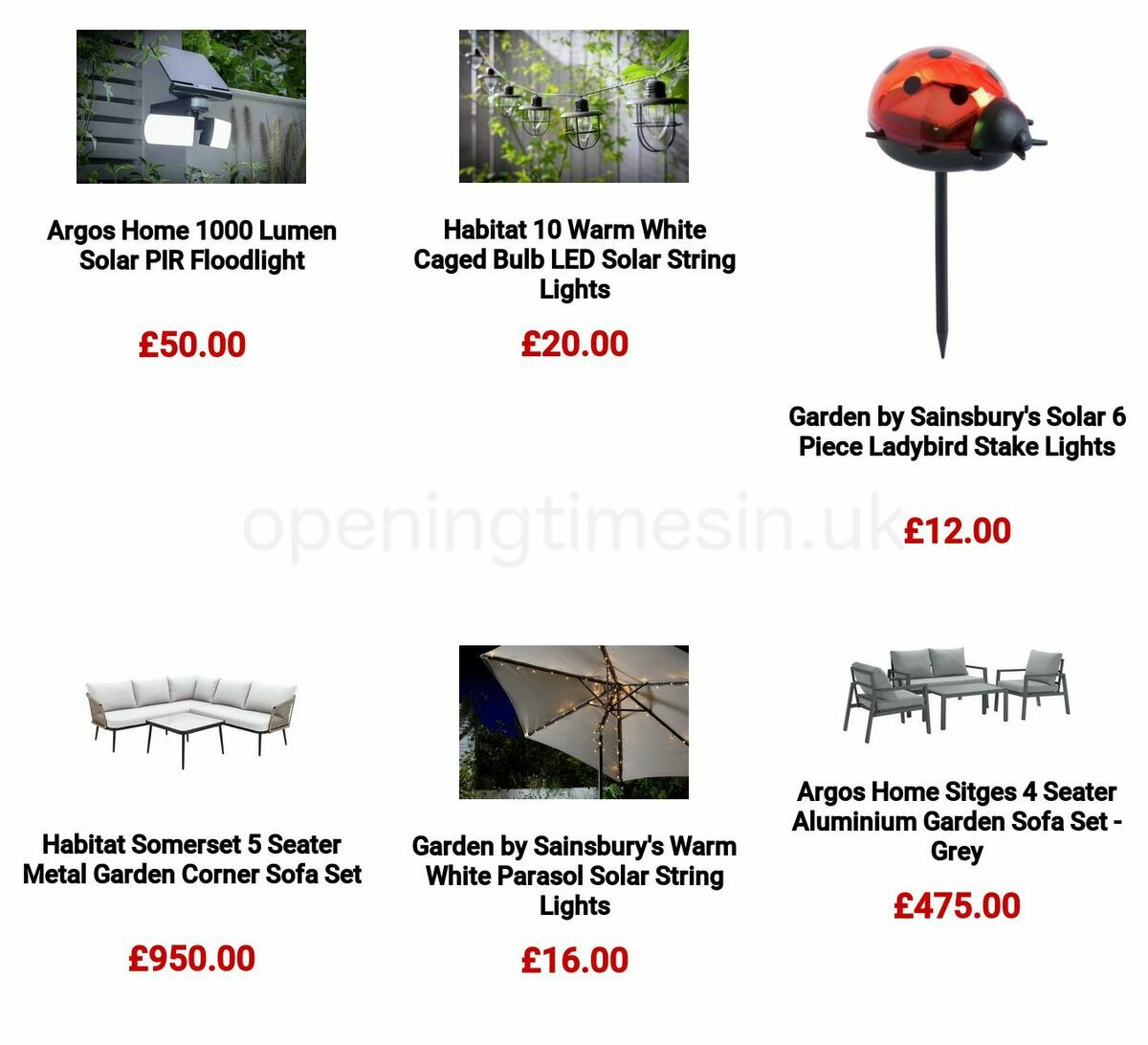 Argos Offers from 6 March