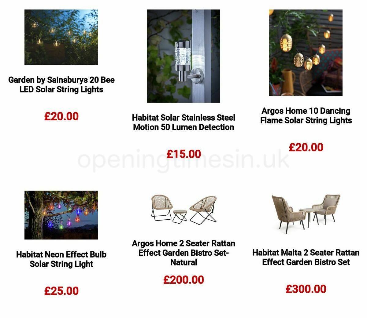 Argos Offers from 6 March