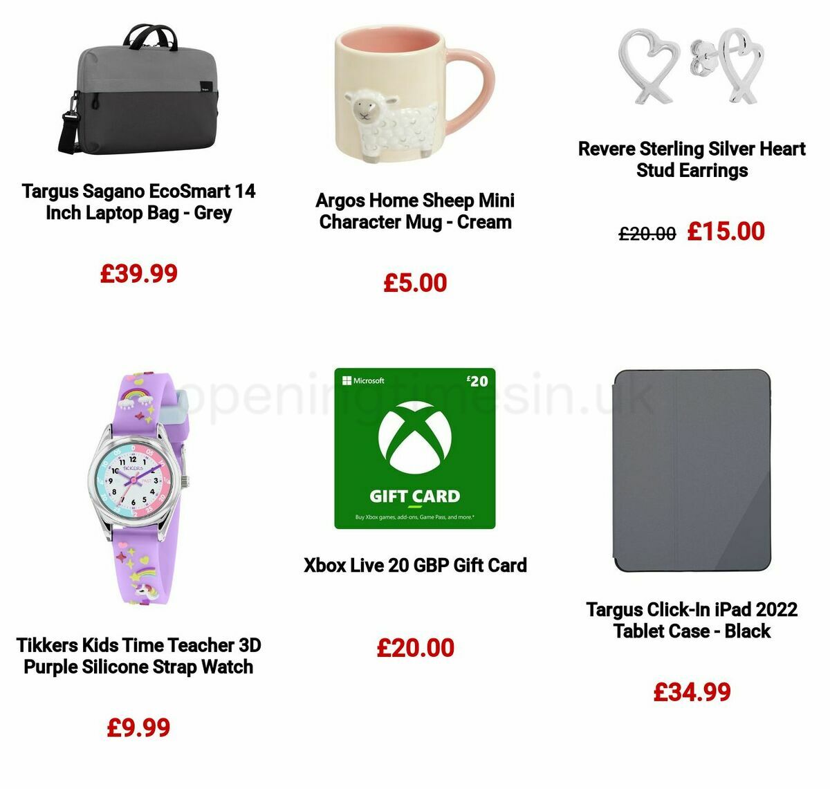 Argos Offers from 20 March