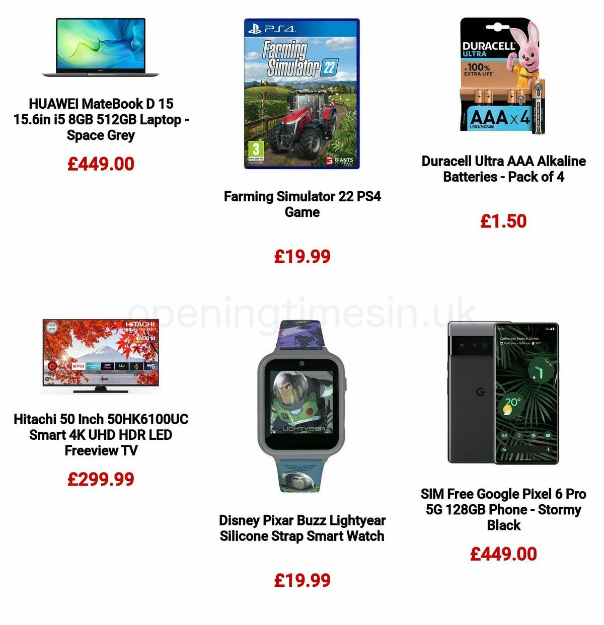 Argos Offers from 22 March