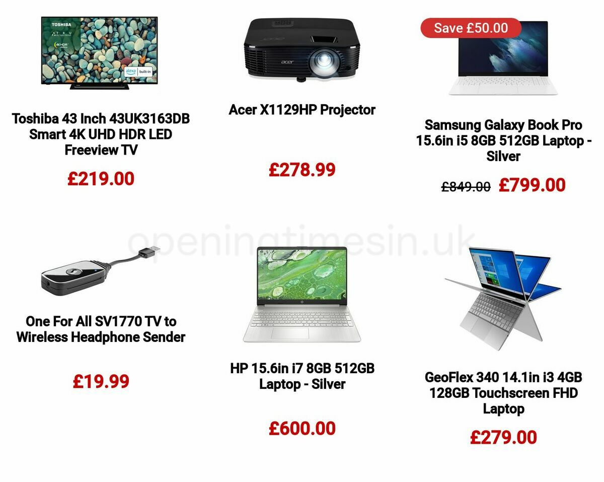 Argos Offers from 22 March