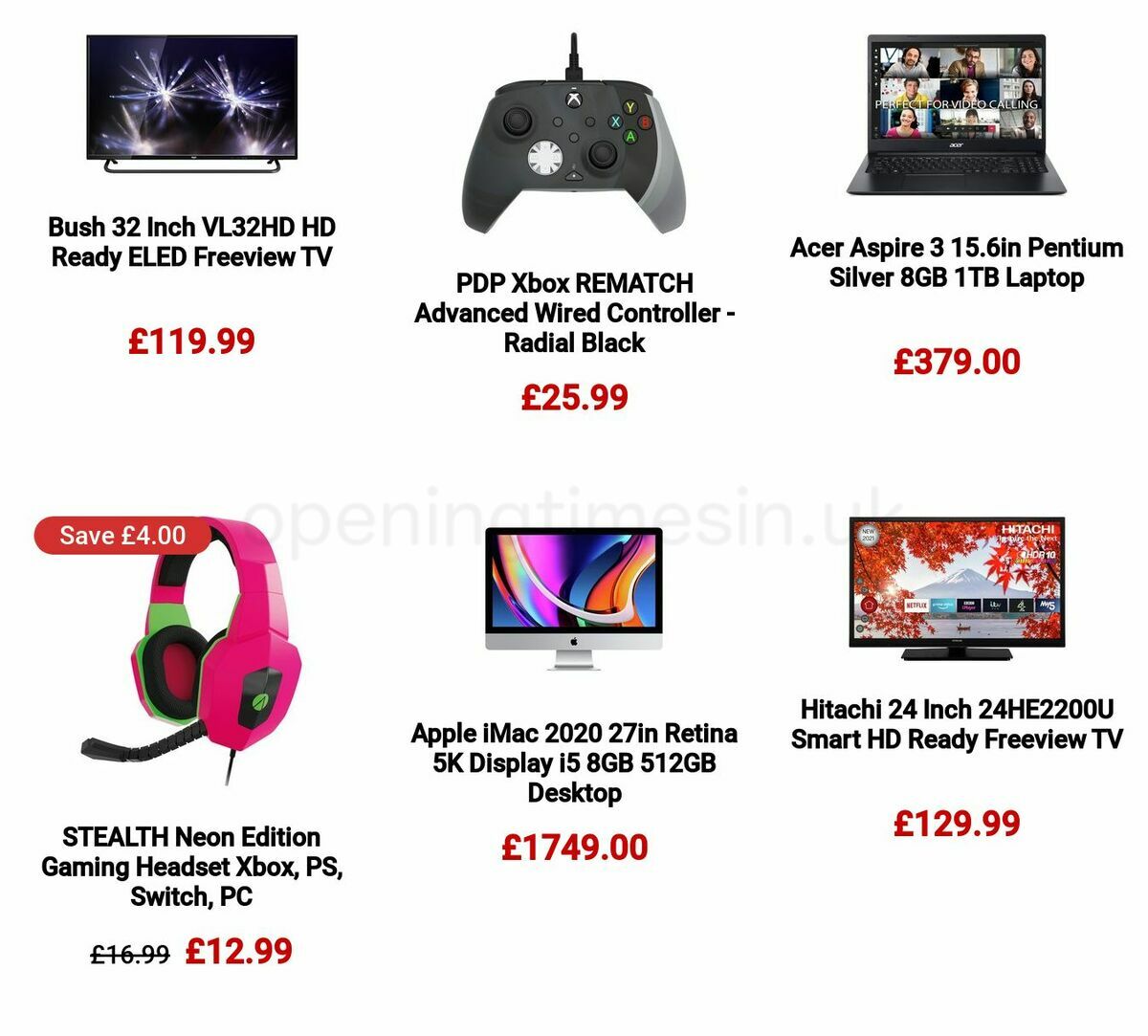 Argos Offers from 22 March