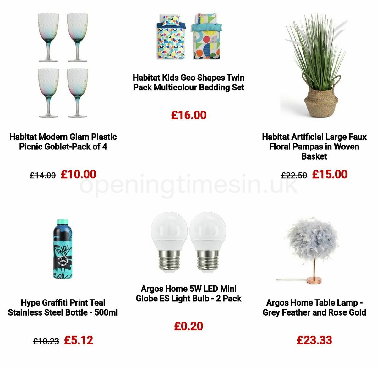 Argos Offers from 22 March