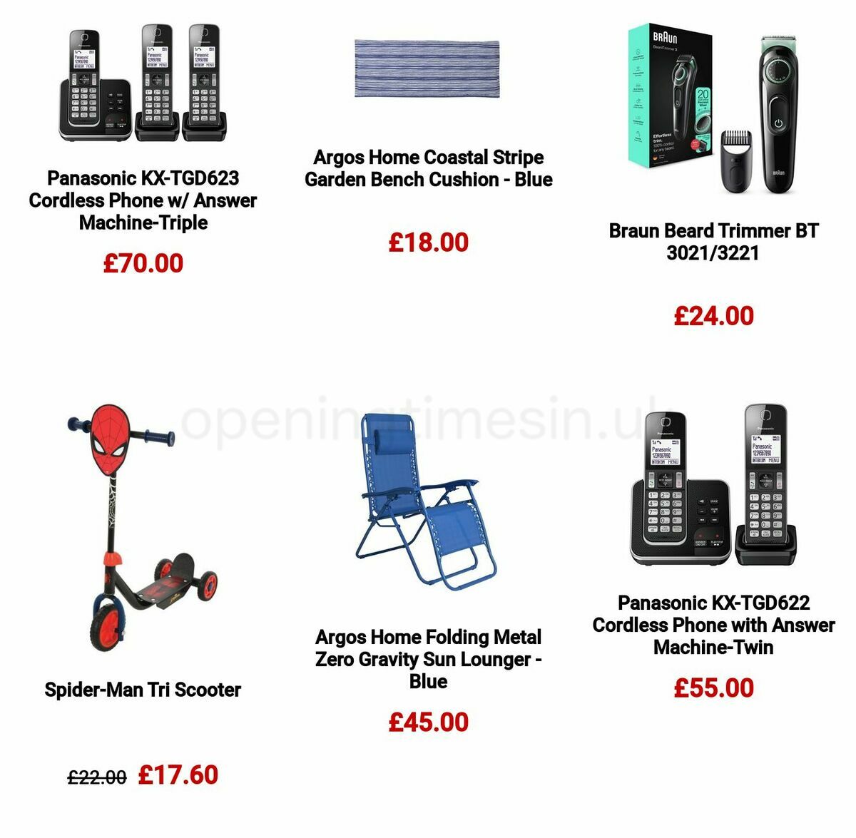 Argos Offers from 26 April