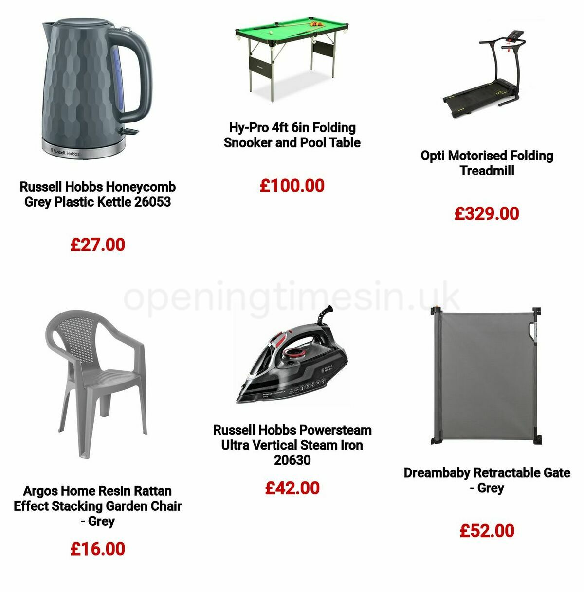 Argos Offers from 26 April