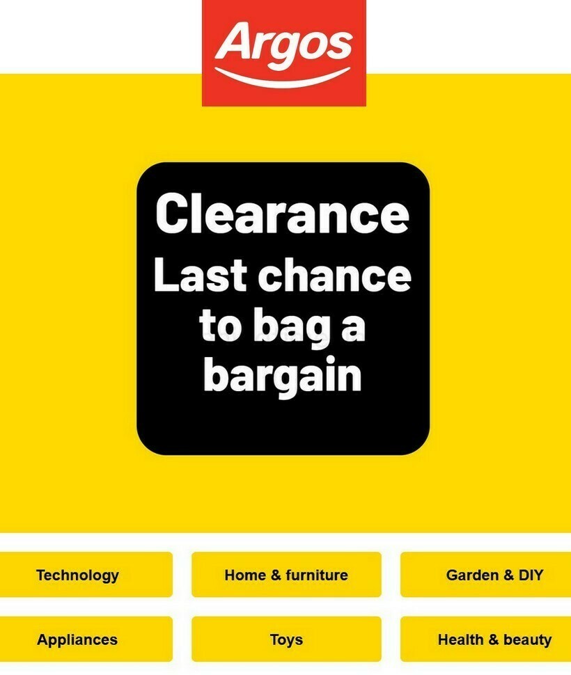 Argos Offers from 28 April