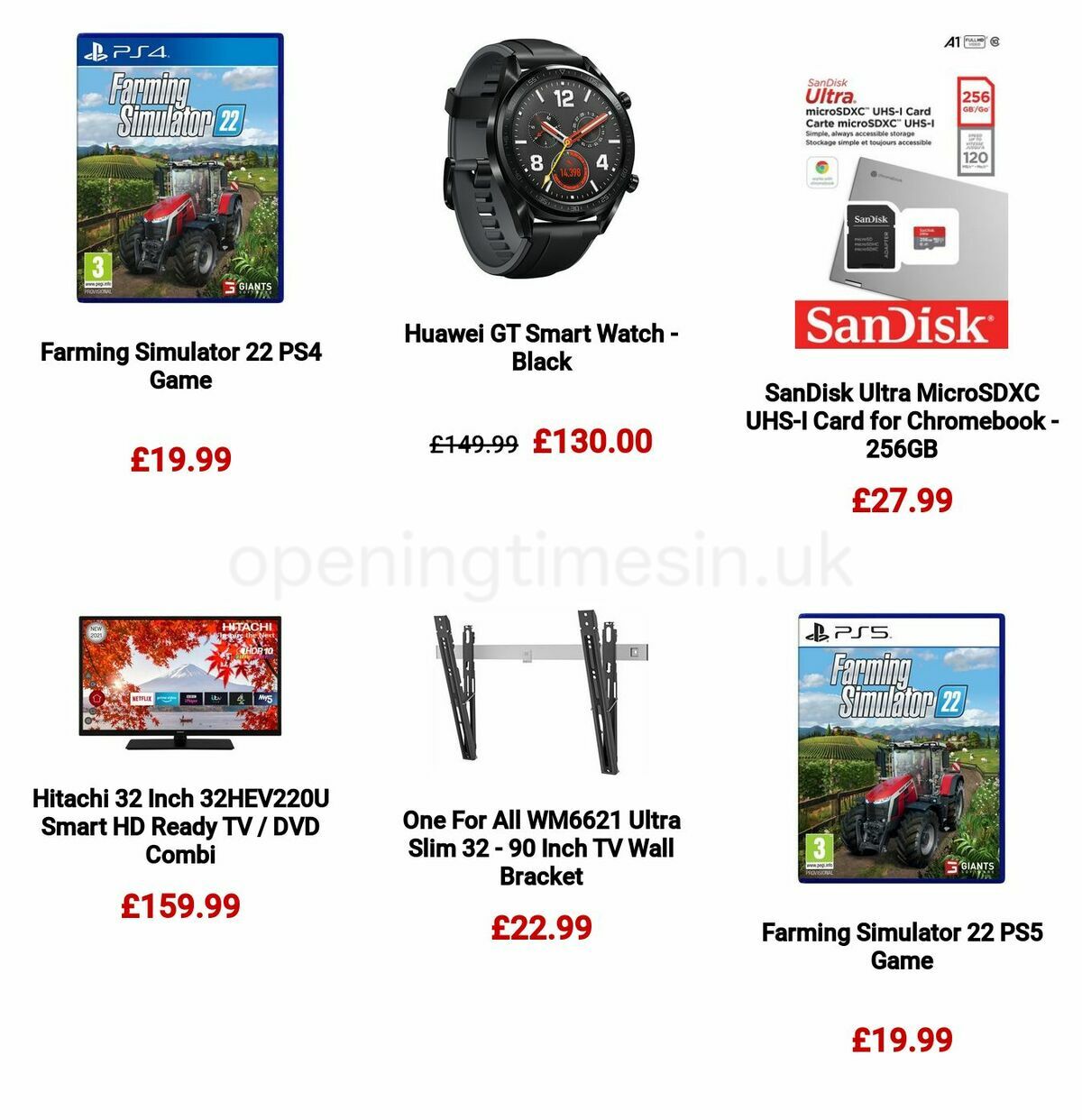 Argos Offers from 28 April