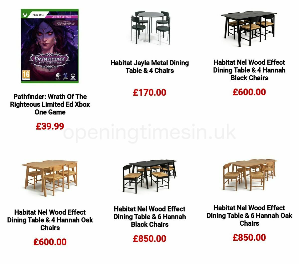 Argos Offers from 15 May