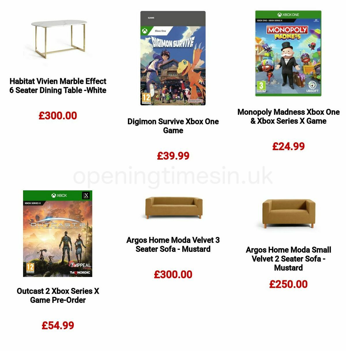 Argos Offers from 15 May