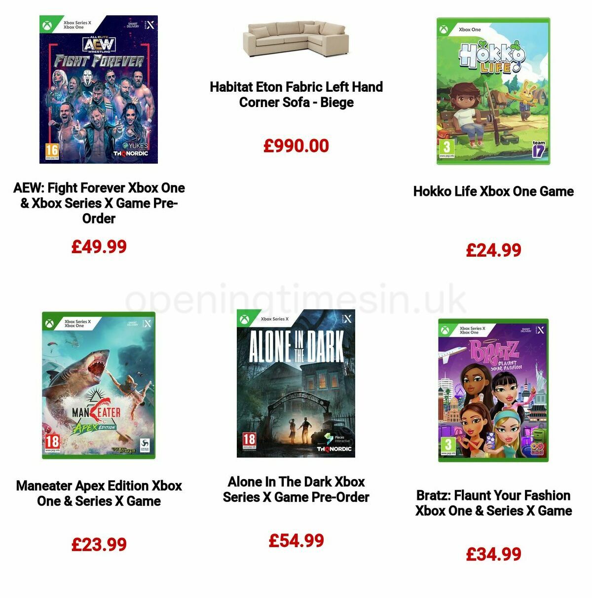 Argos Offers from 15 May