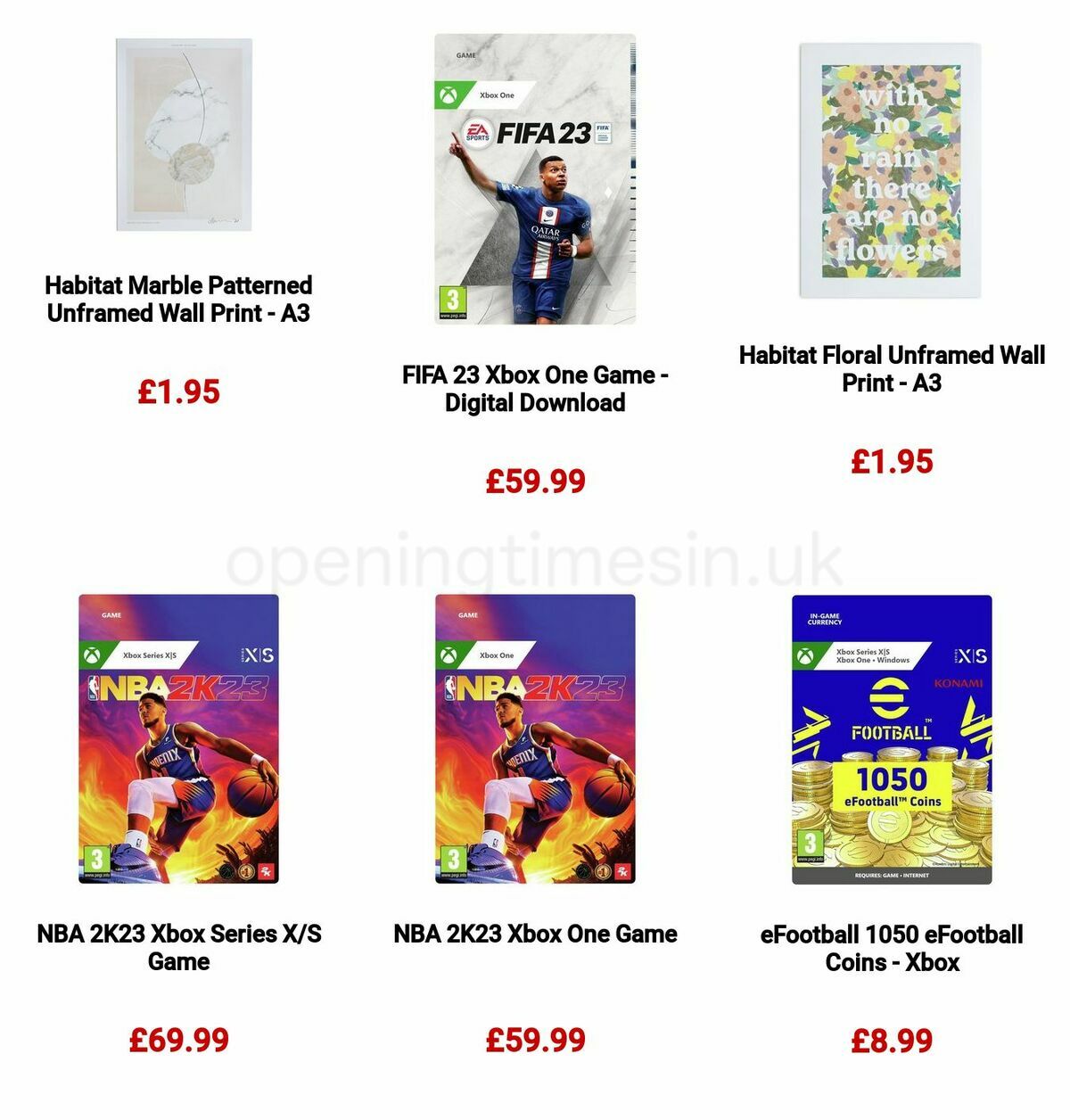 Argos Offers from 15 May