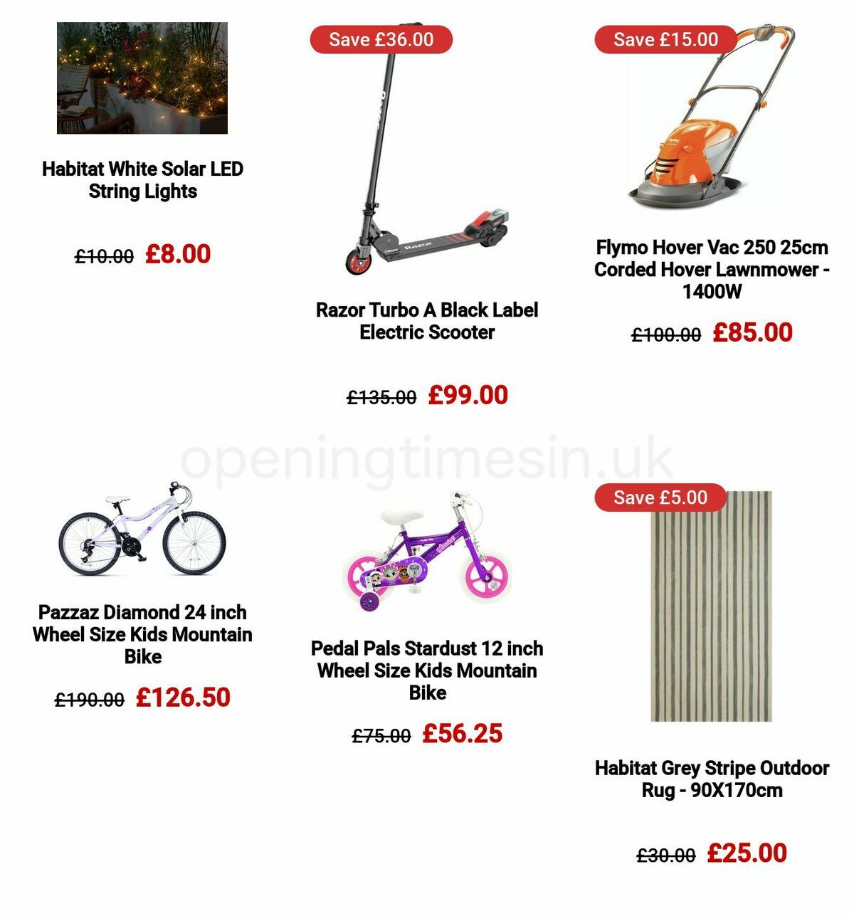 Argos Offers from 22 May