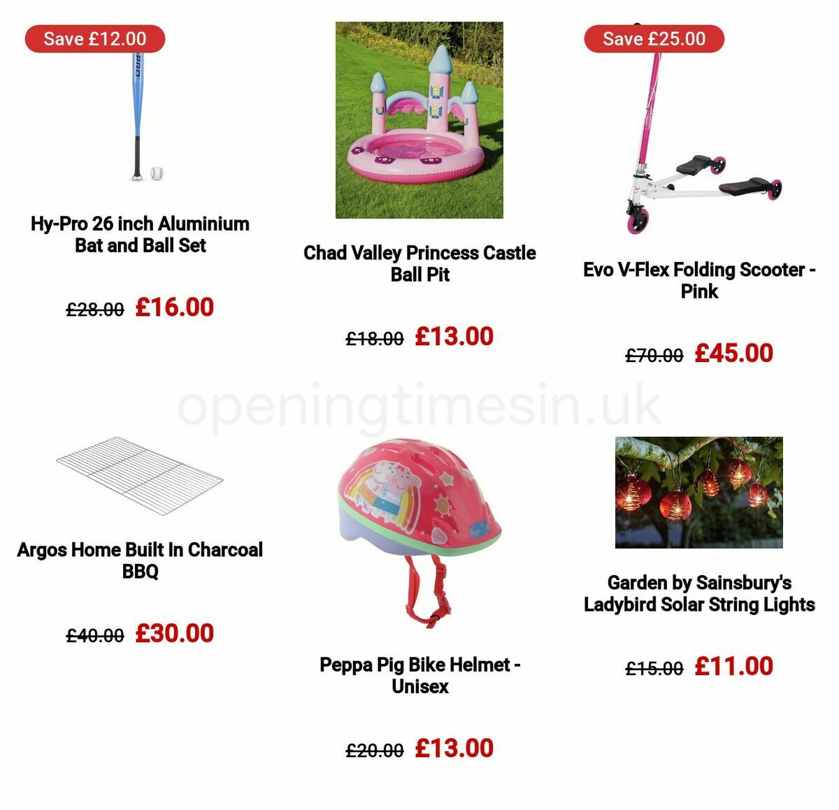 Argos Offers from 22 May