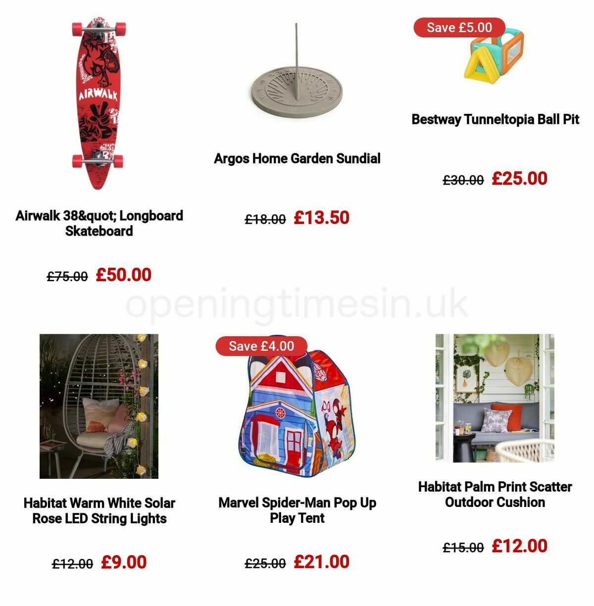 Argos Offers from 22 May