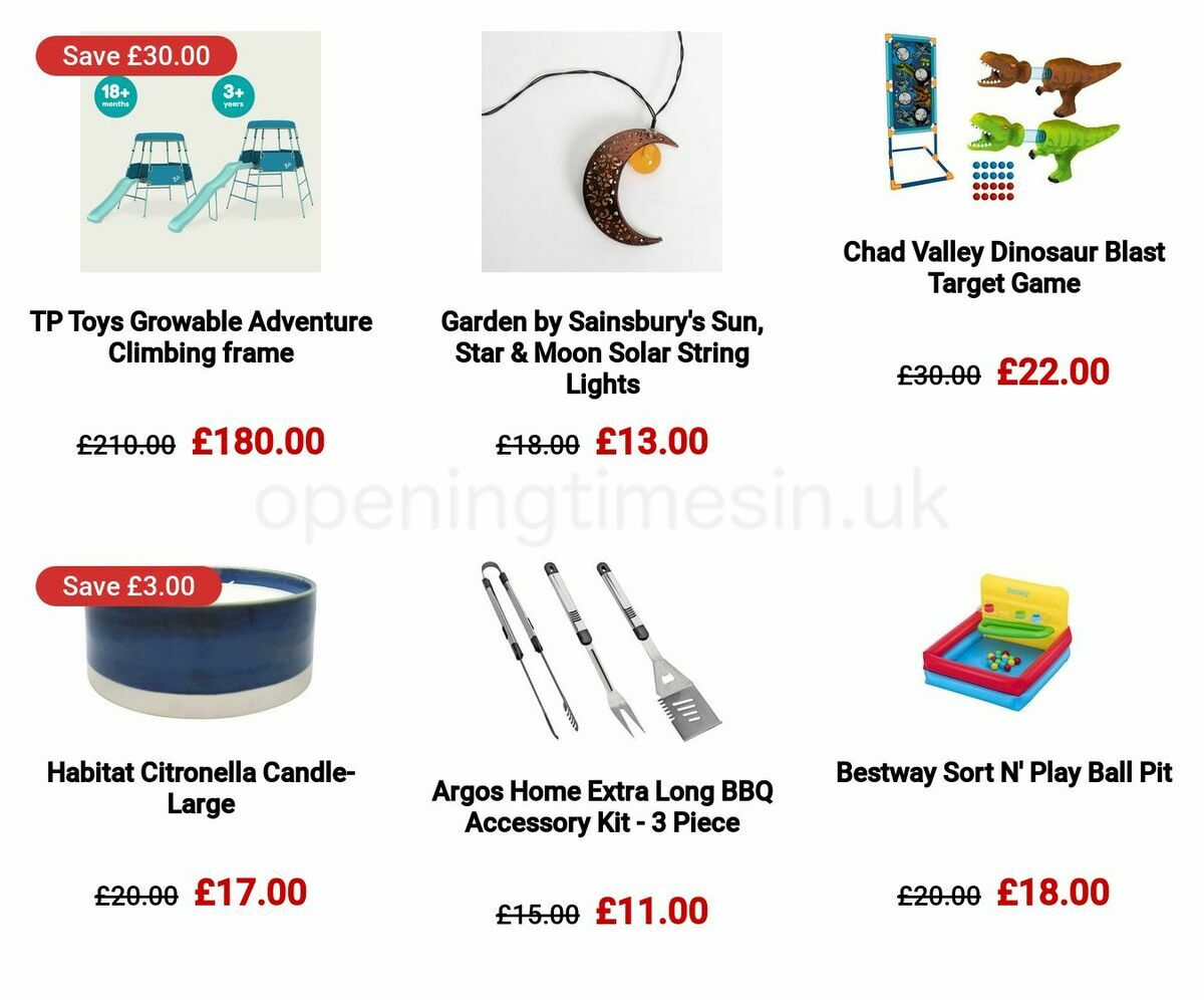 Argos Offers from 22 May