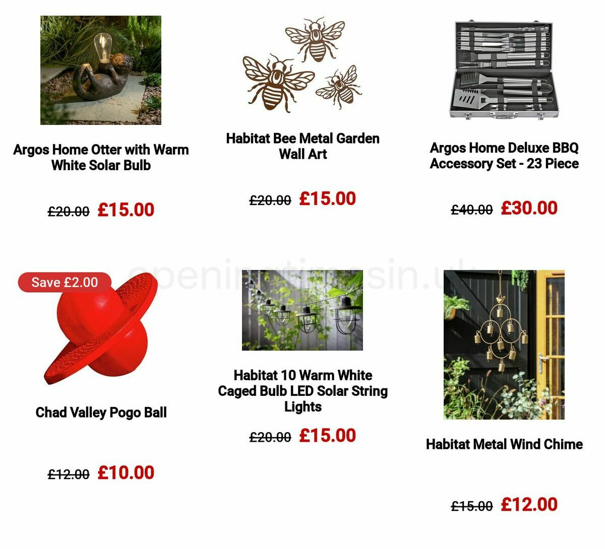 Argos Offers from 22 May