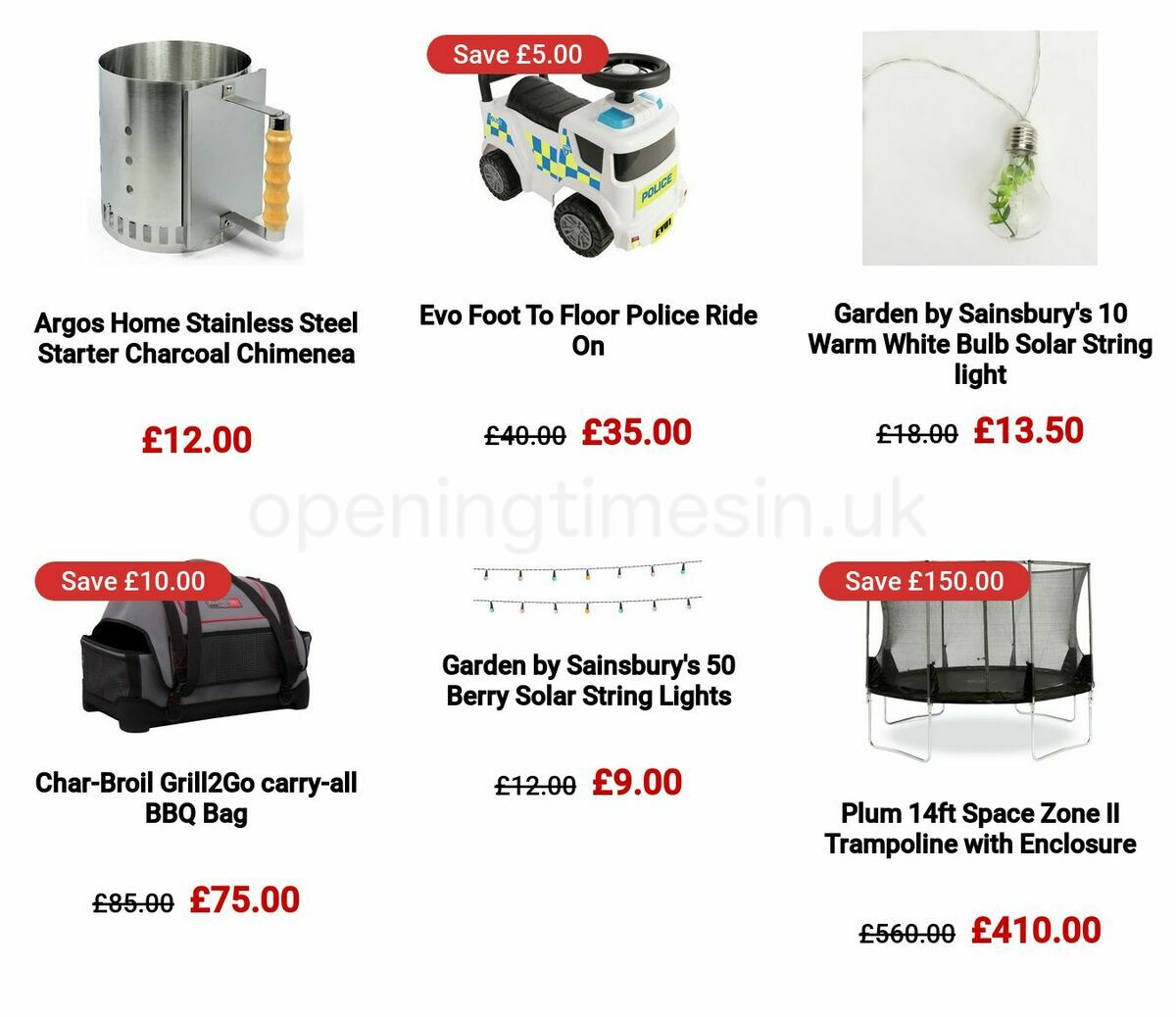 Argos Offers from 22 May